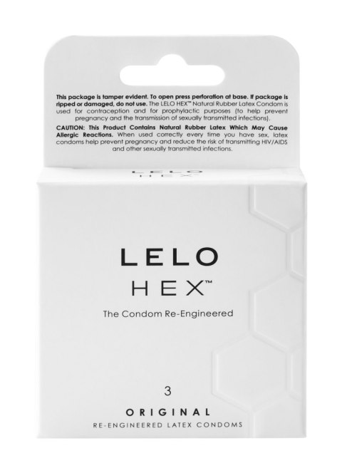 LELO - HEX Original prezerwatywy lateksowe (3 sztuki)