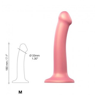 Dildo Mono Density Metallic Shine Old Rose M