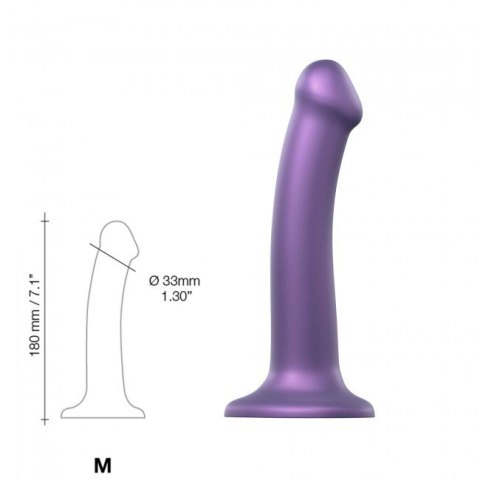 Dildo Mono Density Metallic Shine Purple M