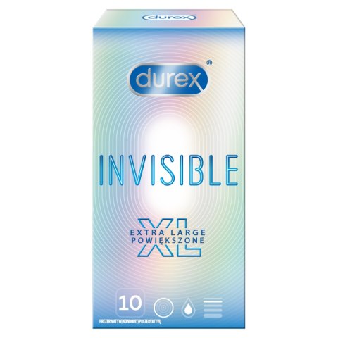 Durex Invisible XL Powiększone 10 szt.