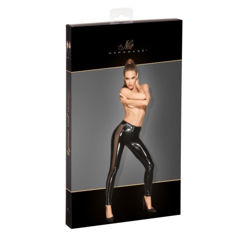 F202 PVC leggins with tulle inserts L