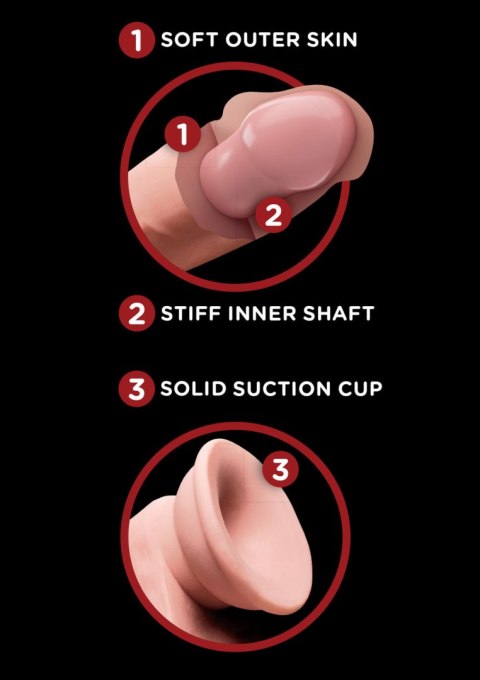 King Cock 3D Cock Swinging Balls 7 Inch