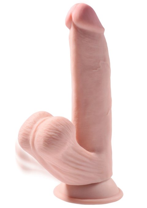 King Cock 3D Cock Swinging Balls 8 Inch