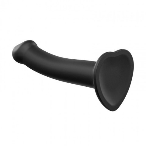 Silicone Bendable Dildo Double Density Black L