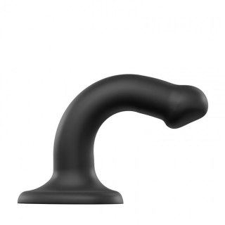 Silicone Bendable Dildo Double Density Black S