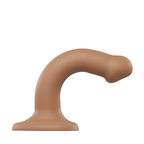 Silicone Bendable Dildo Double Density Caramel S