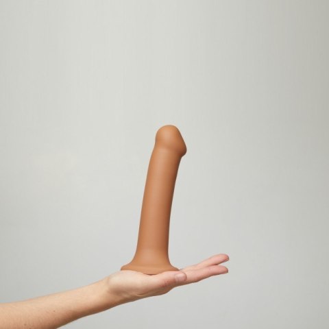 Silicone Bendable Dildo Double Density Chocolate L