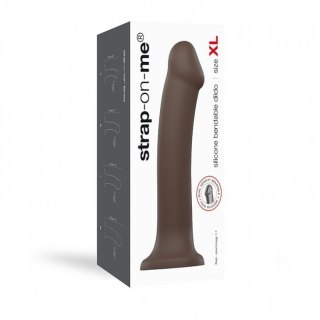 Silicone Bendable Dildo Double Density Chocolate XL