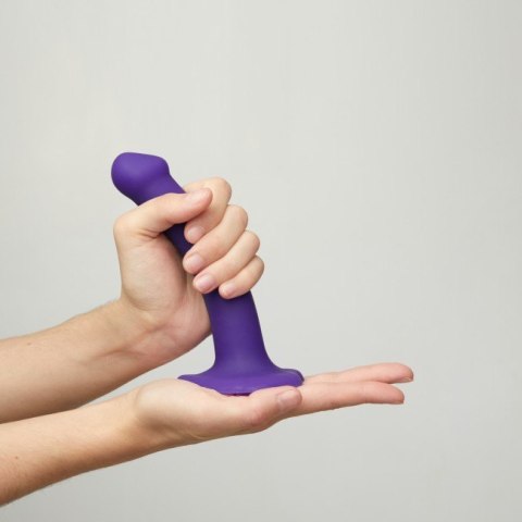 Silicone Bendable Dildo Double Density Purple S