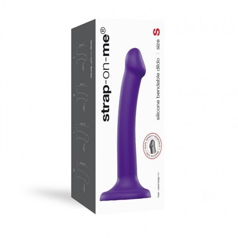 Silicone Bendable Dildo Double Density Purple S