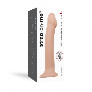 Silicone Bendable Dildo Double Density Vanilla L