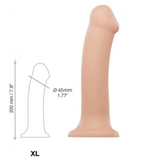 Silicone Bendable Dildo Double Density Vanilla XL