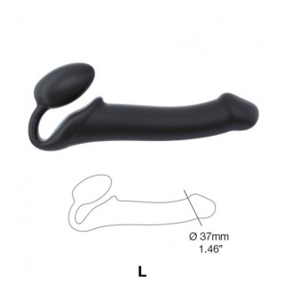 Strap-on-me Silicone bendable strap-on Black L