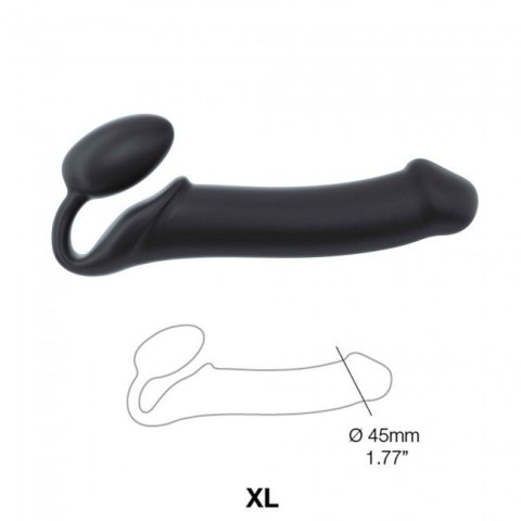 Strap-on-me Silicone bendable strap-on Black XL