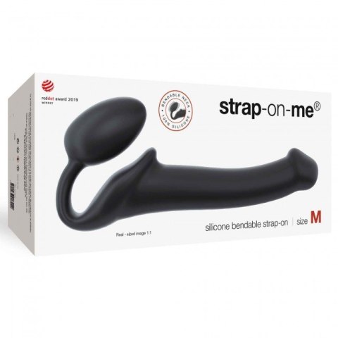 Strap-on-me Silicone bendable strap-on Black M