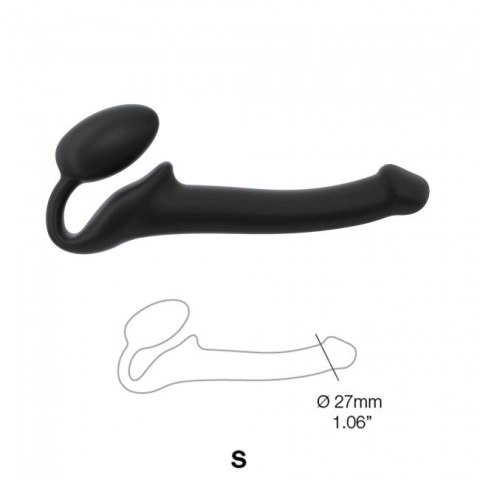 Strap-on-me Silicone bendable strap-on Black S