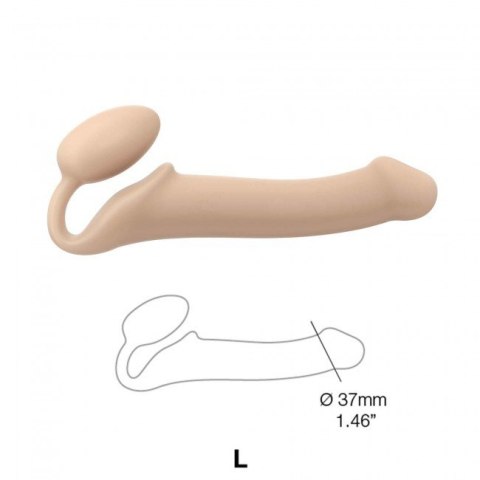 Strap-on-me Silicone bendable strap-on Flesh L