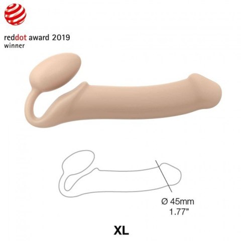 Strap-on-me Silicone bendable strap-on Flesh XL