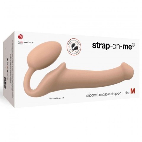 Strap-on-me Silicone bendable strap-on Flesh M