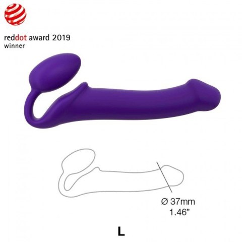 Strap-on-me Silicone bendable strap-on Purple L