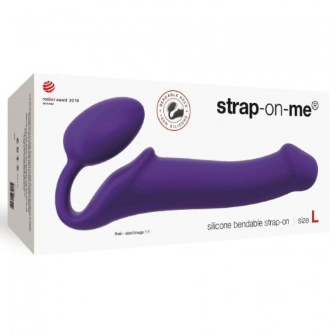 Strap-on-me Silicone bendable strap-on Purple L