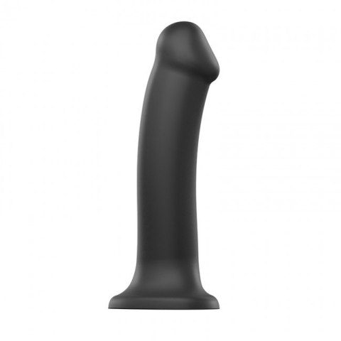 Silicone Bendable Dildo Double Density Black XL