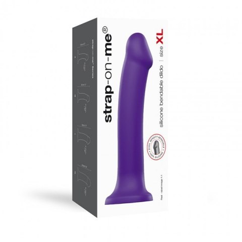 Silicone Bendable Dildo Double Density Purple XL