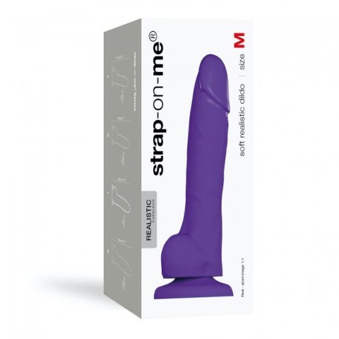 Soft Realistic Dildo Purple M