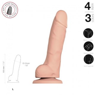 Soft Realistic Dildo Vanilla L