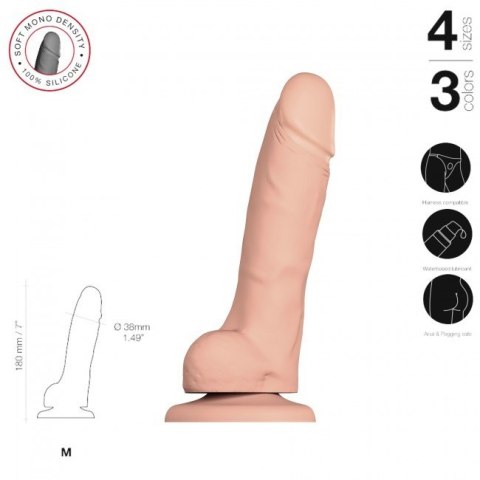 Soft Realistic Dildo Vanilla M