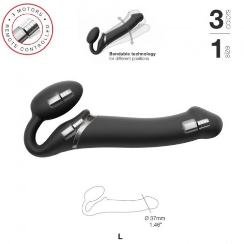 Vibrating Strap-on Black L