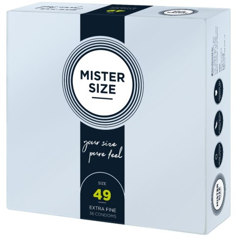 Mister.Size 49 mm Condoms 36 Pieces