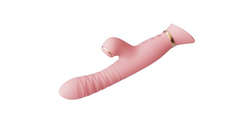 Pulsator z wibracjami oraz główką w kształcie róży Zalo Rose Thruster Strawberry Pink