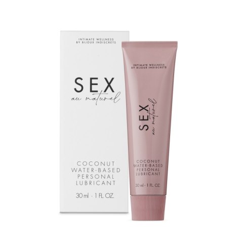 Relaksujący żel na bazie wody o aromacie kokosowym Bijoux Indiscrets Sex au Naturel Coconut waterbased lubricant 30ml