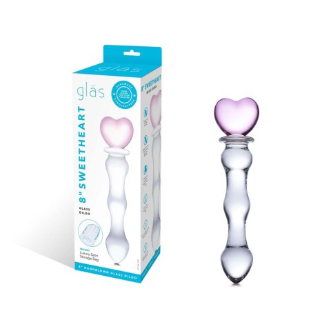 Dildo z zakończeniem w kształcie serca Glas Sweetheart Glass Dildo