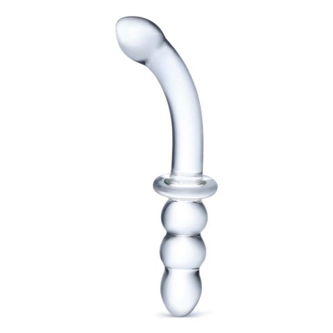 Dwustronne szklane dildo Glas Ribbed G-Spot Glass Dildo