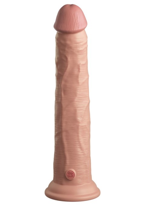 Miękkie silikonowe dildo z twardszym rdzeniem King Cock 10 Inch Dual Density Silicone Cock Light