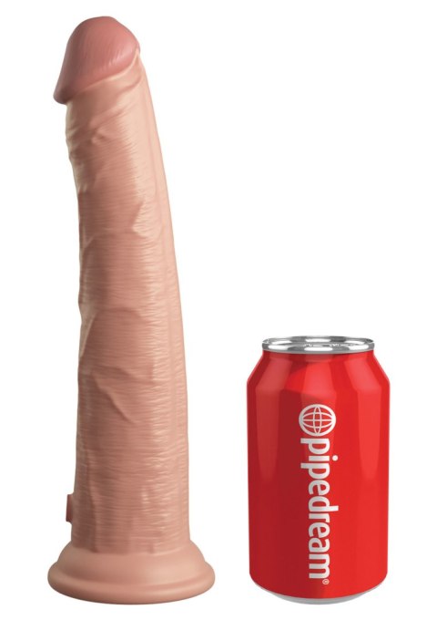 Miękkie silikonowe dildo z twardszym rdzeniem King Cock 10 Inch Dual Density Silicone Cock Light