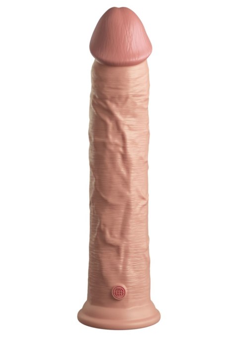 Miękkie silikonowe dildo z twardszym rdzeniem King Cock 11 Inch Dual Density Silicone Cock Light