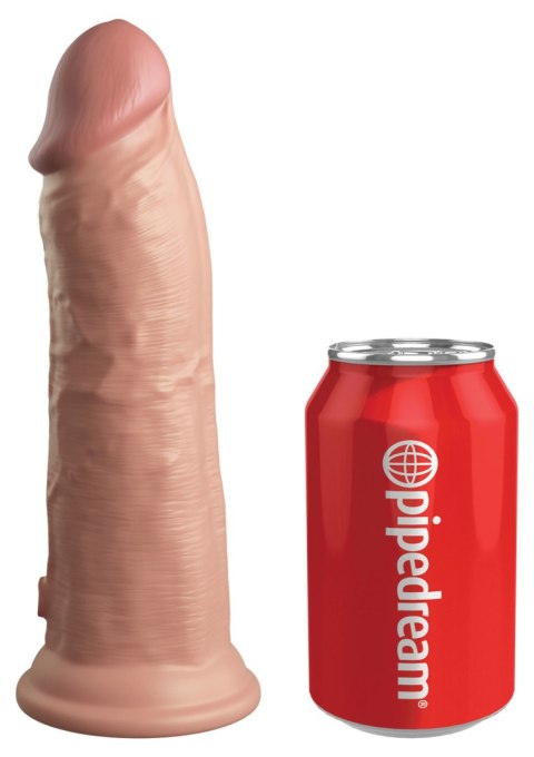 Miękkie silikonowe dildo z twardszym rdzeniem King Cock 8 Inch Dual Density Silicone Cock Light