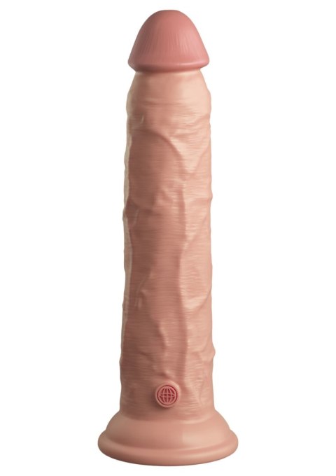 Miękkie silikonowe dildo z twardszym rdzeniem King Cock 9 Inch Dual Density Silicone Cock Light