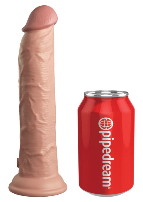 Miękkie silikonowe dildo z twardszym rdzeniem King Cock 9 Inch Dual Density Silicone Cock Light