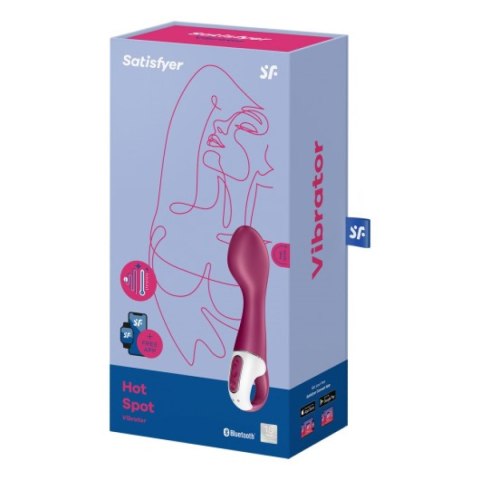 Podgrzewany wibrator do punktu G Satisfyer Hot Spot Connect App