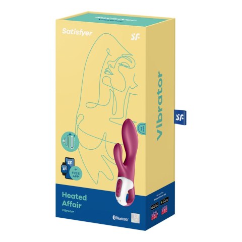 Podgrzewany wibrator króliczek Satisfyer Heated Affair Connect App