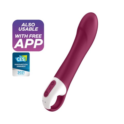 Podgrzewany wibrator z realistyczną główką Satisfyer Big Heat Connect App