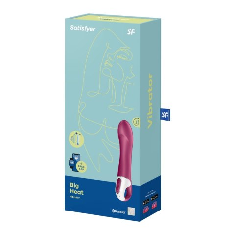 Podgrzewany wibrator z realistyczną główką Satisfyer Big Heat Connect App