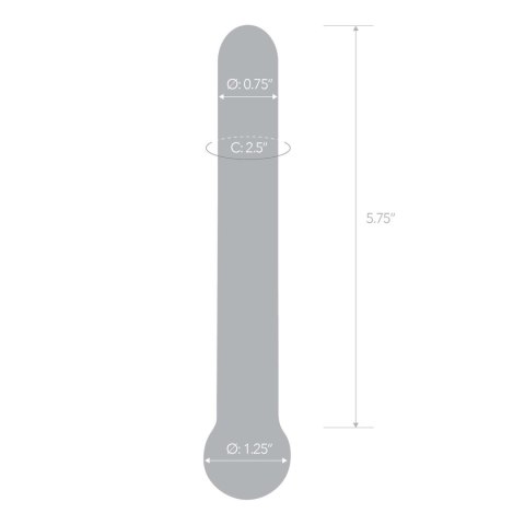 Proste gładkie szklane dildo Glas Straight Glass Dildo