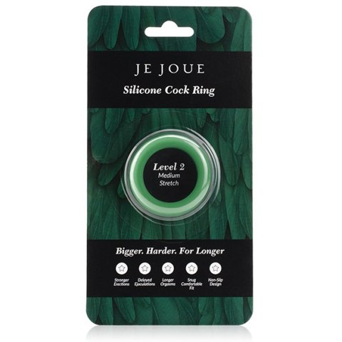 Rozciągliwy silikonowy pierścień erekcyjny Je Joue Medium Stretch Silicone Cock Ring Green