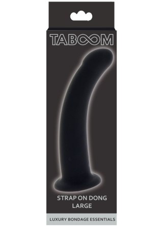 Silikonowe dildo Taboom Strap-On Dong Black Large