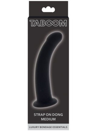 Silikonowe dildo Taboom Strap-On Dong Black Medium